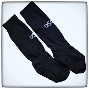 DSG Youth Black Soccer Socks-Size M